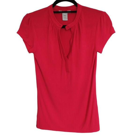 Design History Womens Basic Top, Stretch Casual Shirt, Pullover Dark Pink S NWOT - Picture 3 of 8